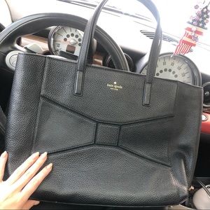 ✨Kate Spade bridge place LARGE leather black tote✨